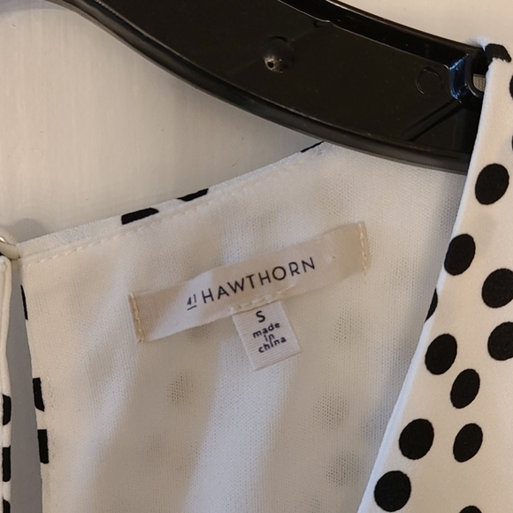 41 Hawthorn Black and White Polkadot Dress Size S - Picture 2 of 4